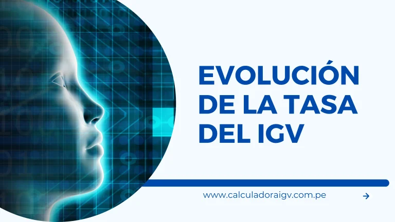 Evolución de la tasa del igv